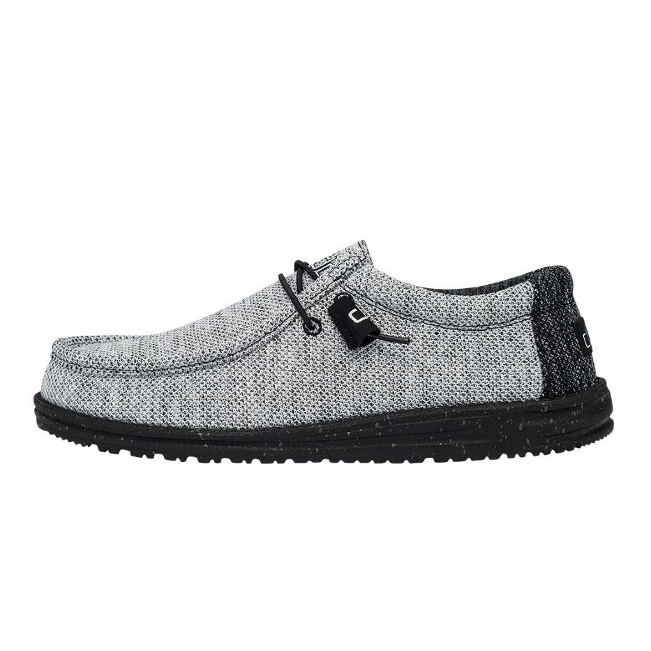 Hey DudeĀ® Men's Wally Stretch Dark Web Light Grey Shoes 110383385 - Image 4