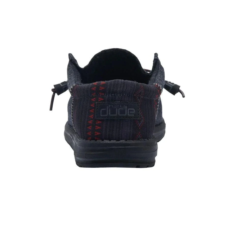 'Hey Dude' Men's Wally Funk Wool - Black Aztec - Image 5