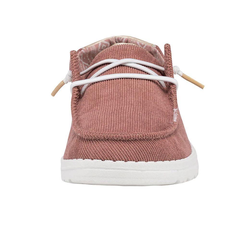 Hey Dude Ladies Wendy Corduroy Desert Rose Shoes 121415049 - Image 5