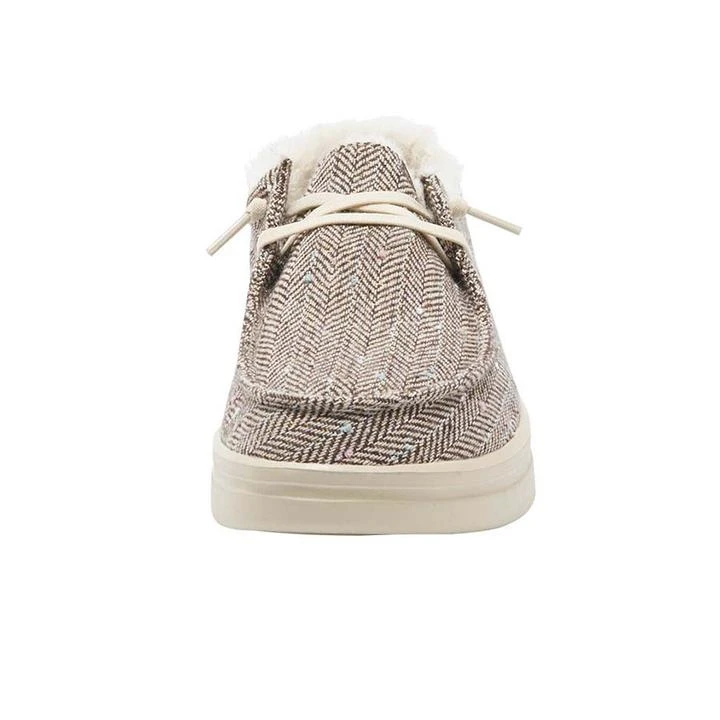 'Hey Dude' Women's Wendy Rise - Brown Herringbone - Image 3