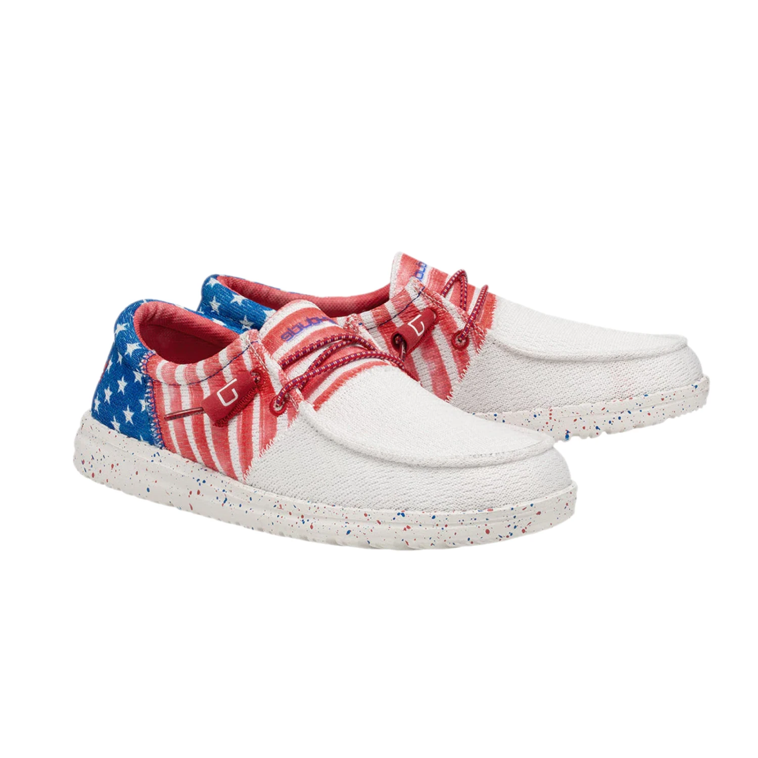 Hey Dude® Womens Wendy Sox Tri Patriotic Americana Shoes 40157-9BH - Image 5