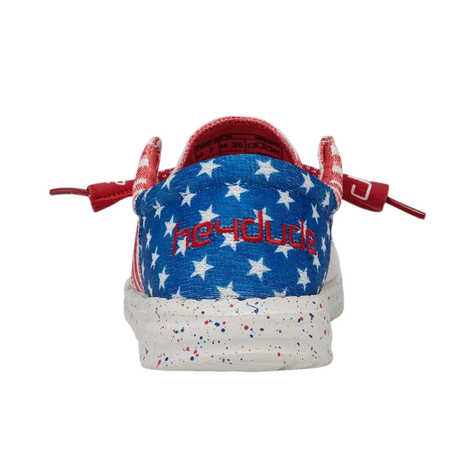 Hey Dude® Womens Wendy Sox Tri Patriotic Americana Shoes 40157-9BH - Image 3