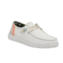 Hey Dude® Wendy Fringe Salt White Slip On Shoes 40071-1K5