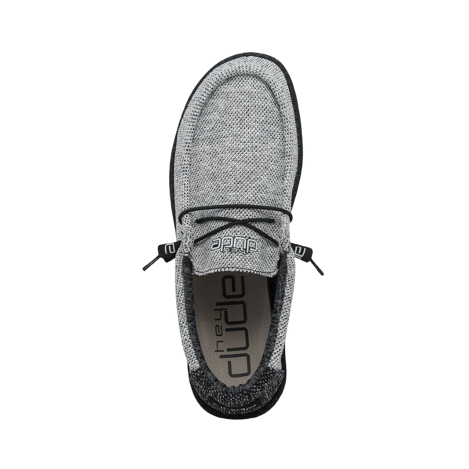 Hey DudeĀ® Men's Wally Stretch Dark Web Light Grey Shoes 110383385 - Image 2