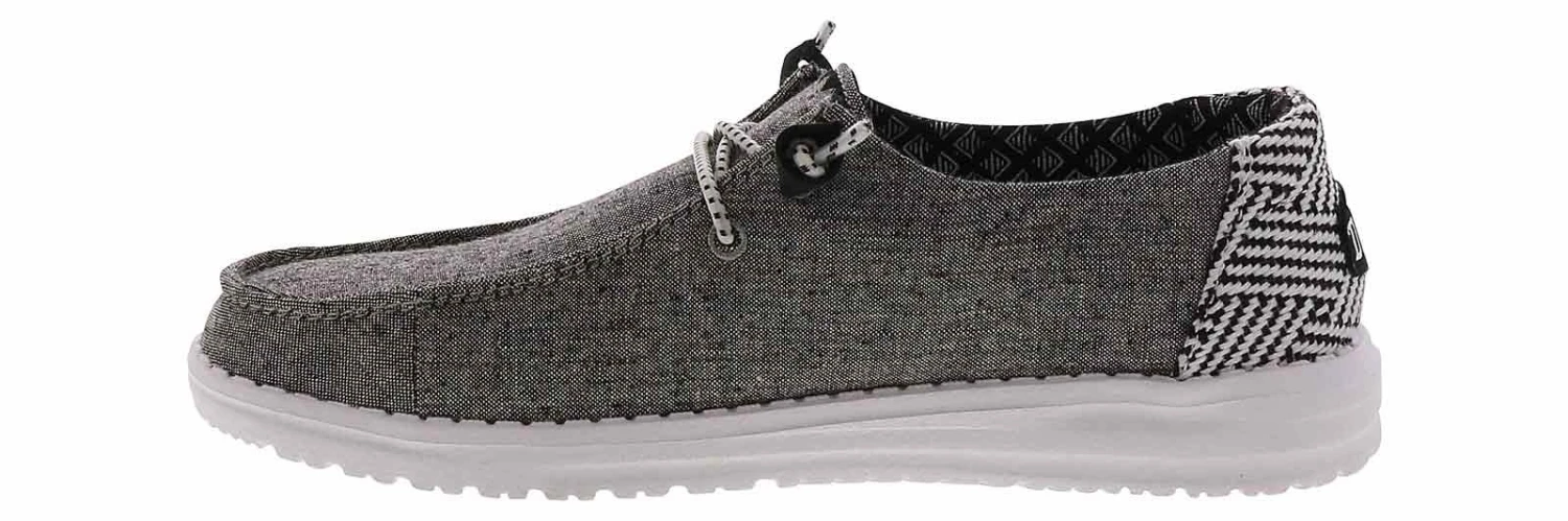 Hey Dude Wendy Chambray Woven Onyx Women’s Casual Shoe - Image 4