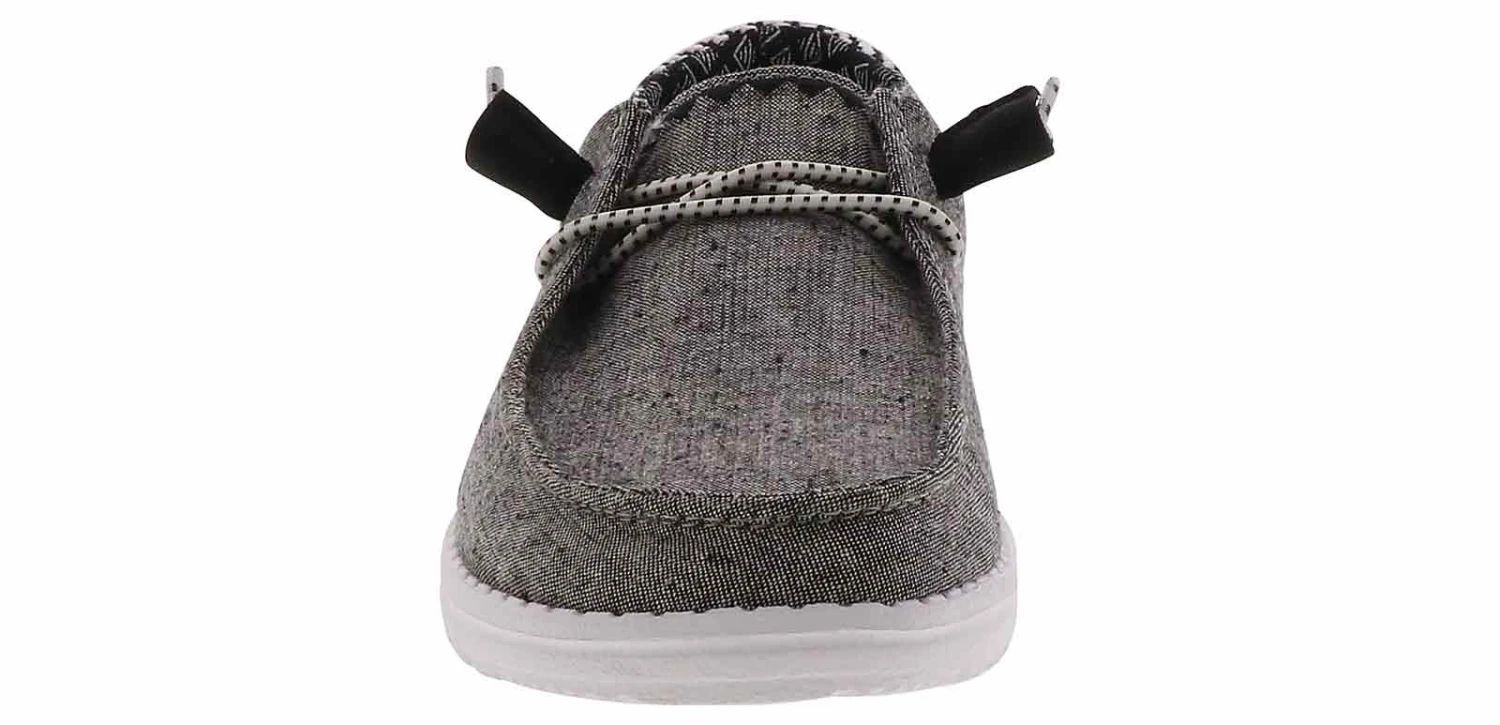 Hey Dude Wendy Chambray Woven Onyx Women’s Casual Shoe - Image 6