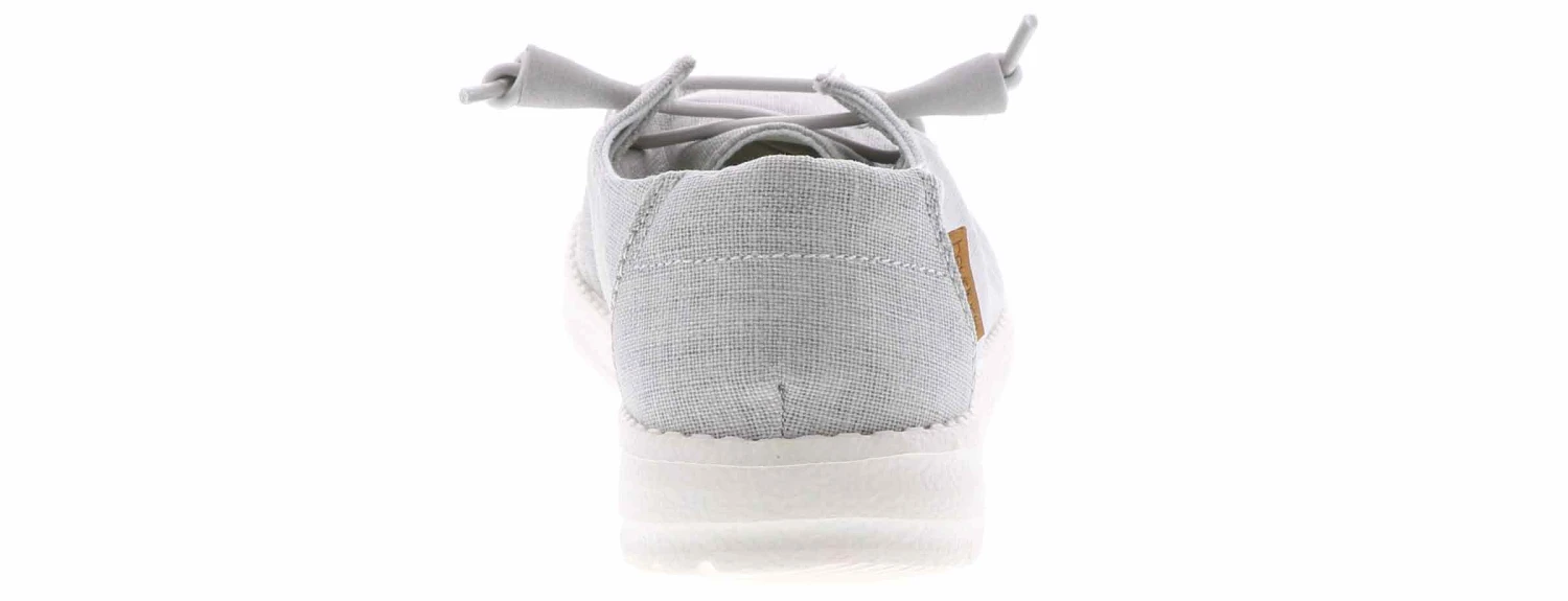 Hey Dude Wendy Chambray Light Grey Women's Casual Shoe - Image 3