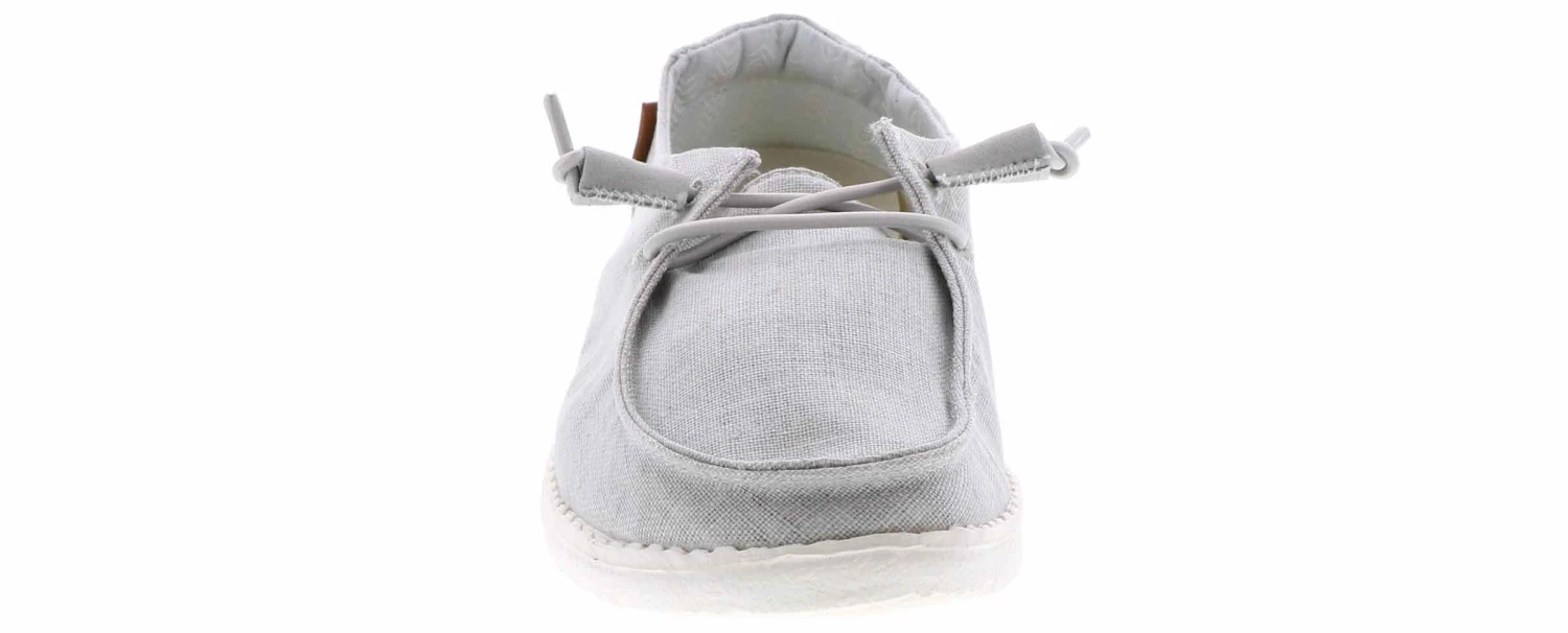 Hey Dude Wendy Chambray Light Grey Women's Casual Shoe - Image 6